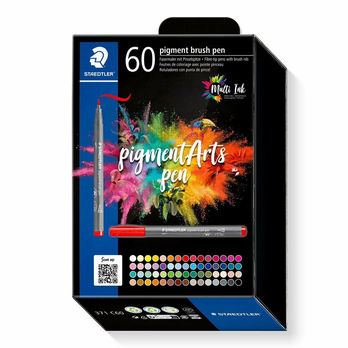 EAN 4007817141922 - Staedtler Pigment Arts Pen rotulador Multicolor 60 pieza(s) imagen 1
