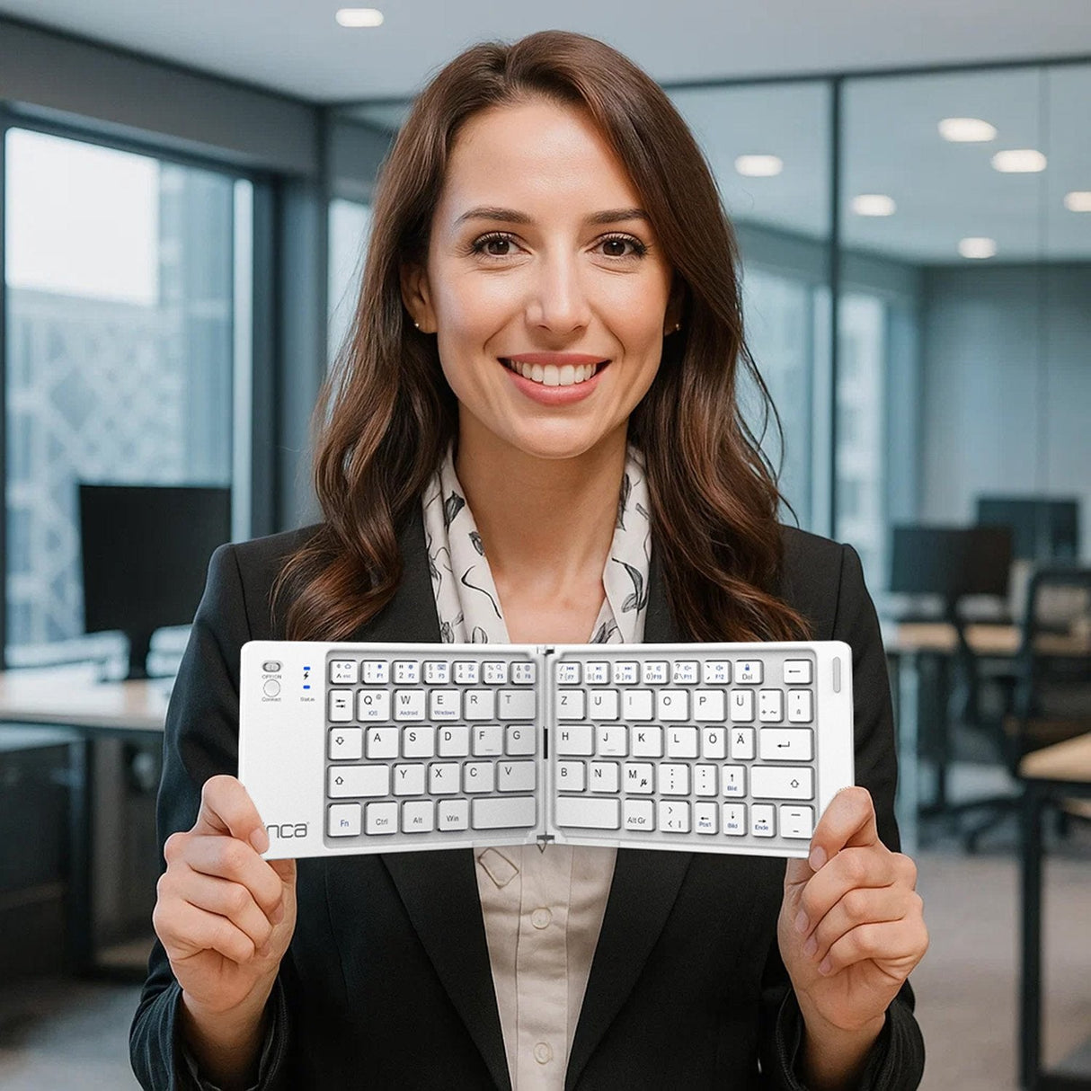 Inca Teclado Ibk-580bt Bt5.0, Faltbar, Schlank, Usb-C