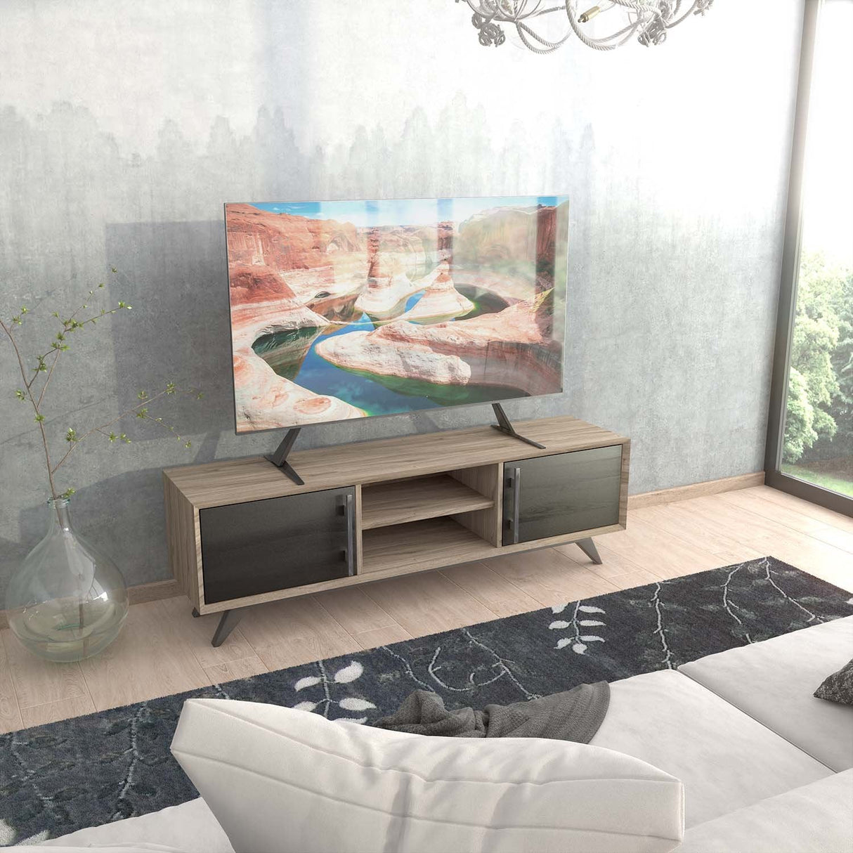 Aisens Soporte De Mesa Eco Para Monitor/Tv 50kg De 32-80, Negro