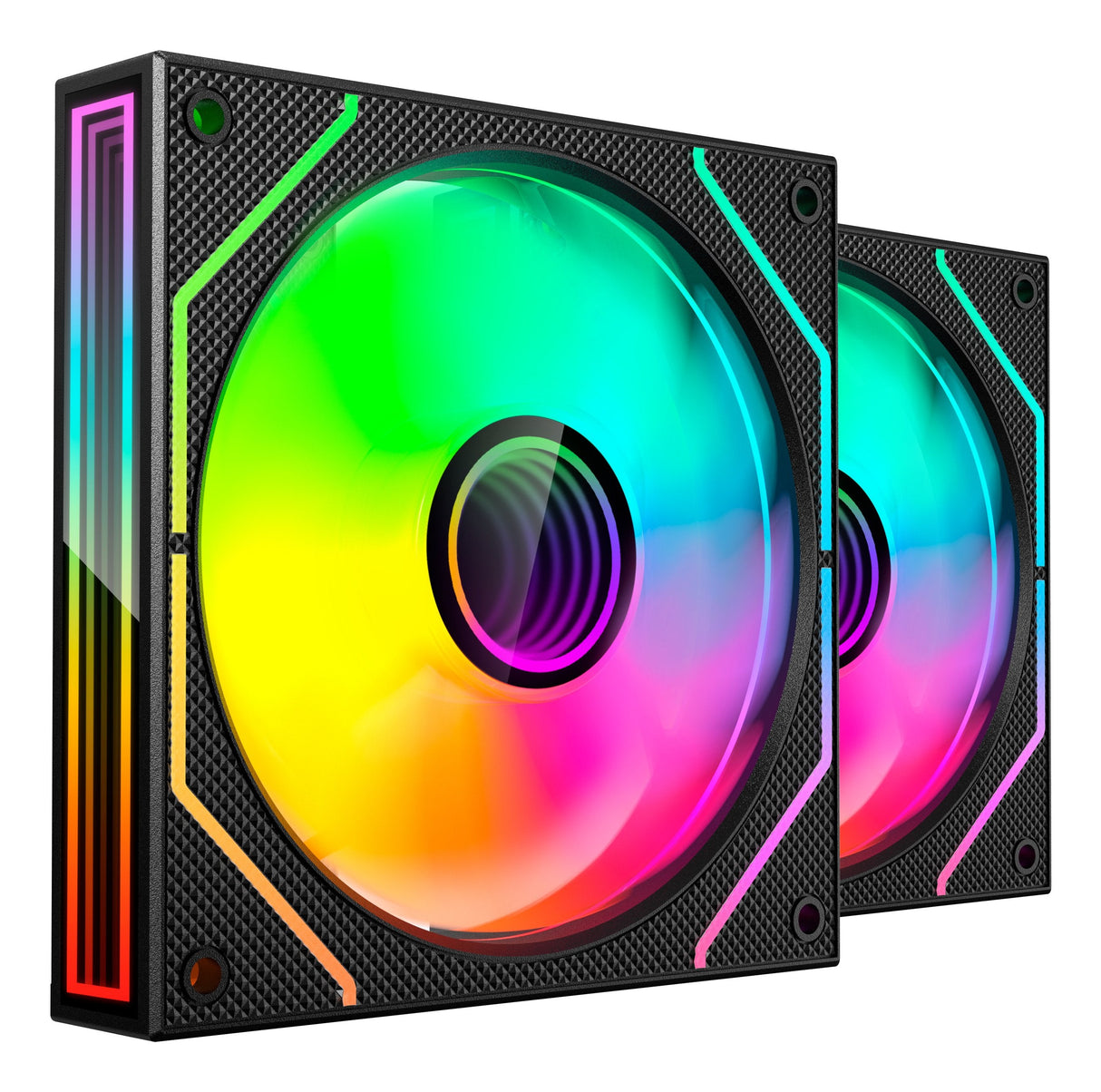 Kit 2 Ventiladores Auxiliar Mf-3d Pro Negro Mars Gaming <Div Class='Especificaciones'>. 2x Ventiladores 120mm / Argb / Control Remoto / Hasta 1600 Rpm.