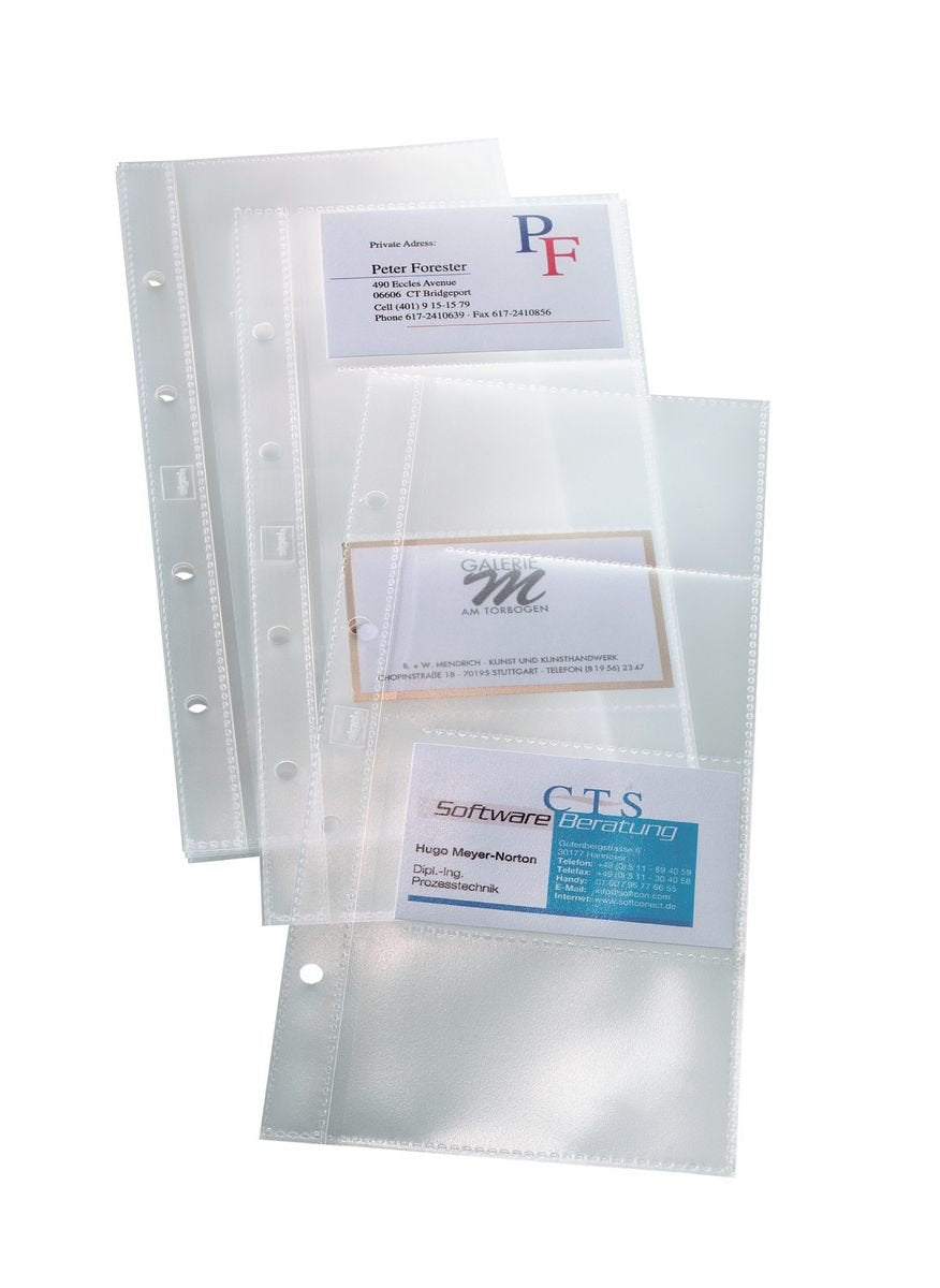 Sigel Fundas Para Tarjetas De Visita Transparente