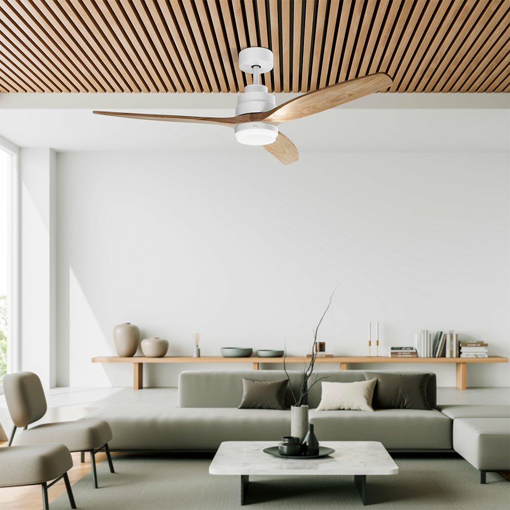 Ventilador De Aspas Ufesa Nepal Blanco Haya Blanco, Madera 40 W