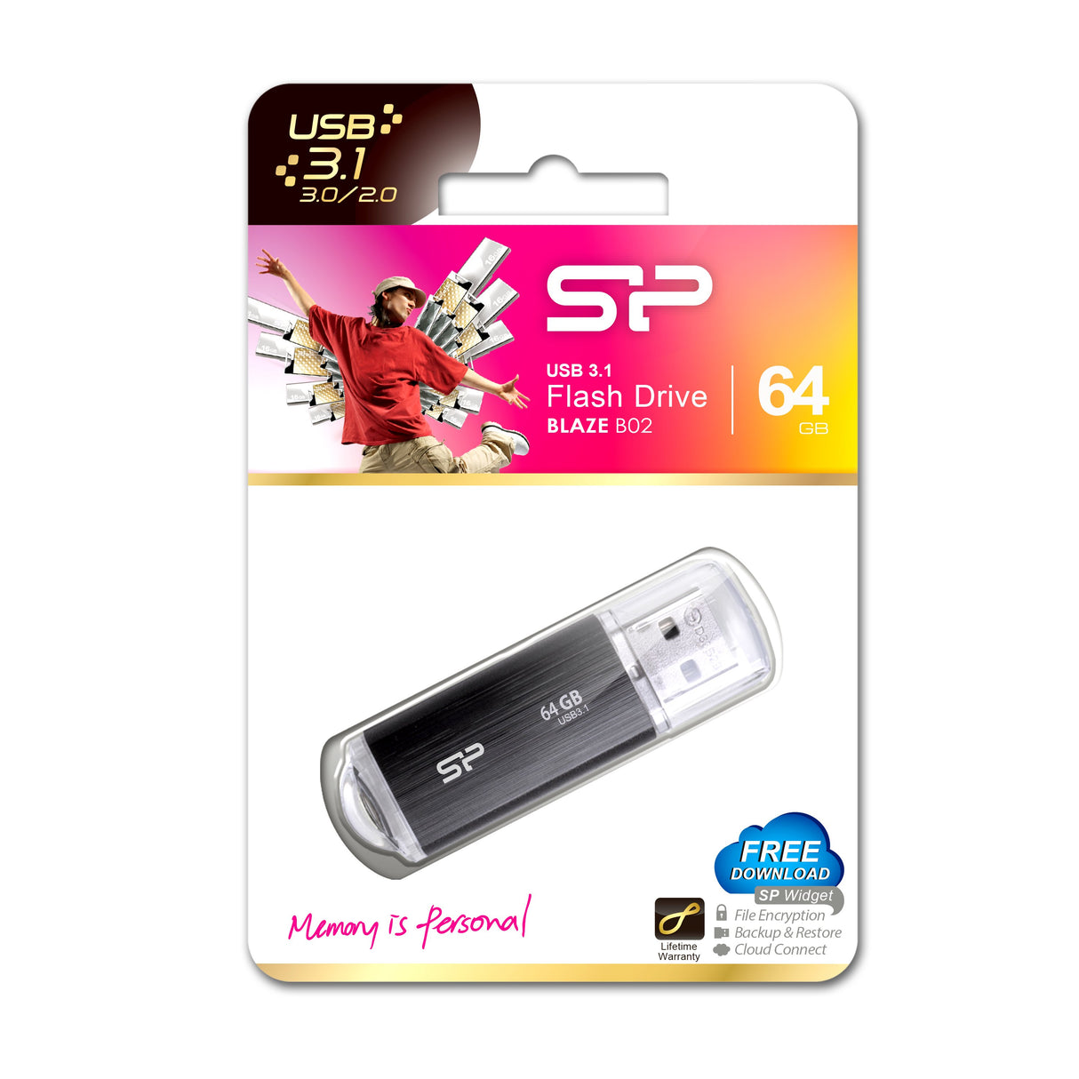 EAN 4712702646474 - Silicon Power Blaze B02 unidad flash USB 64 GB USB tipo A 3.2 Gen 1 (3.1 Gen 1) Negro imagen 9