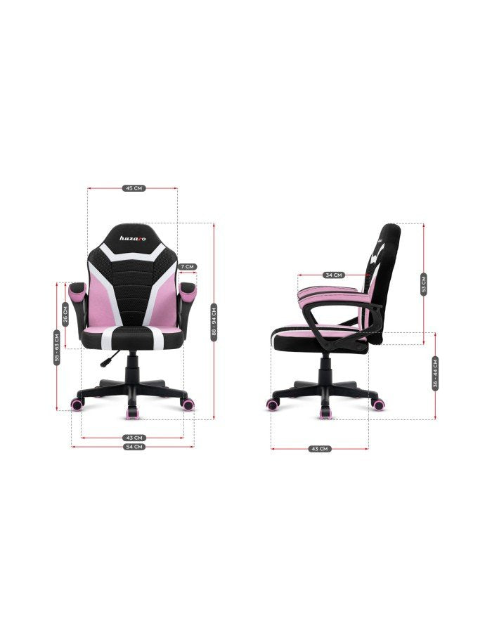 EAN 5903796010640 - Huzaro RANGER 1.0 PINK MESH Asiento plano Respaldo de rejilla imagen 9
