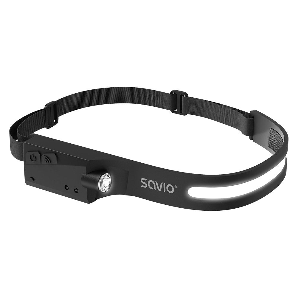 EAN 5901986048275 - Savio FL-02 linterna Negro Linterna con cinta para cabeza LED imagen 1