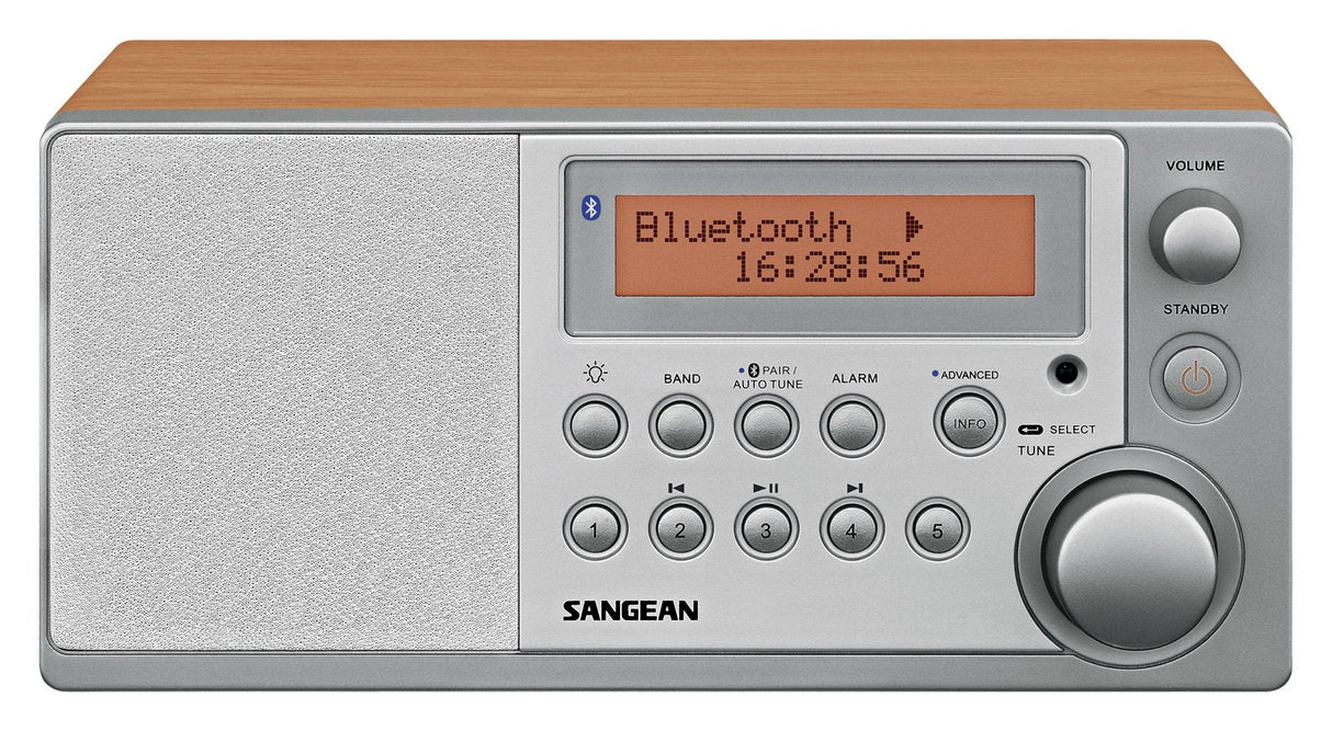 EAN 4711317992525 - Sangean DDR3-1BT Reloj Digital Nuez imagen 1