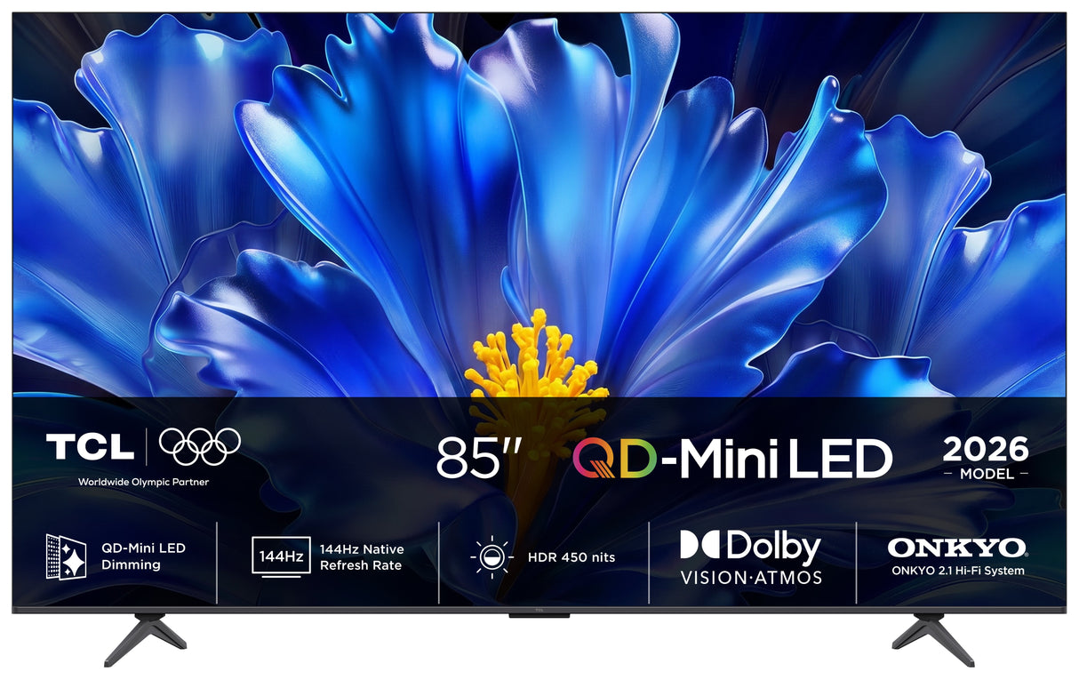 Tcl 85qled810l (214.8 Cm (85 Zoll), Negro, Ultrahd/4k, Mini-Led, 144hz Panel) 85qled810l