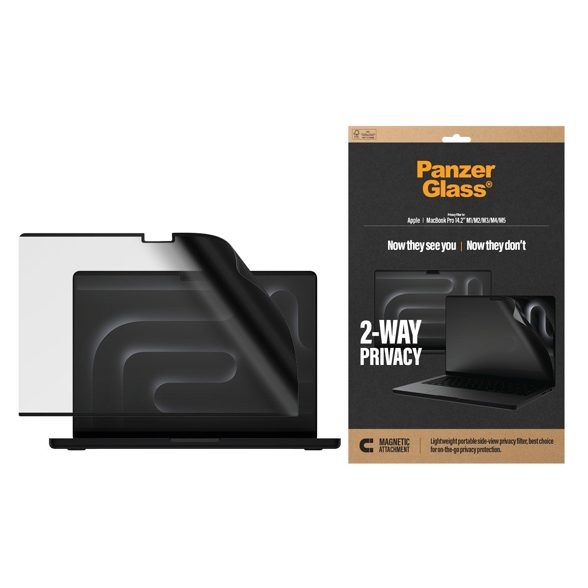 Panzerglass Apple Macbook Pro 14.2' Magn.2-Way Privacy Pet