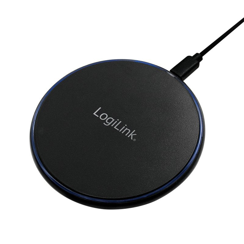 Logilink Pa0178 Cargador De Dispositivo Móvil Smartphone, Tableta Negro Usb Cargador Inalámbrico Carga Rápida Interior