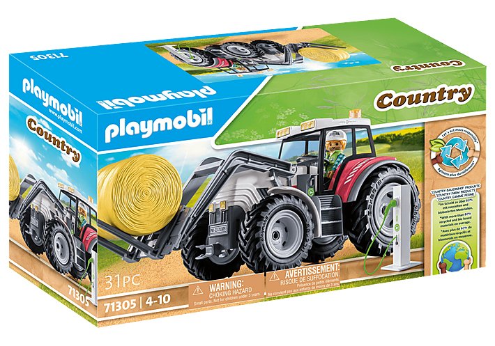 Playmobil 71305 Country Grosser Traktor, Juguete De Construcción 71305