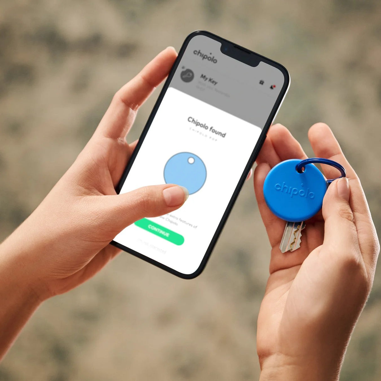 Chipolo Pop - Tracking Tag Compatible With Apple Find My On Iphone Or Find Hub On Android (Green)