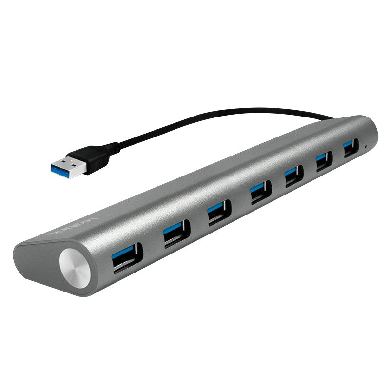 Logilink Hub 7 Puertos Usb 3.0 (3.1 Gen 1) 5000mbit/S Aluminio Gris Ua0308