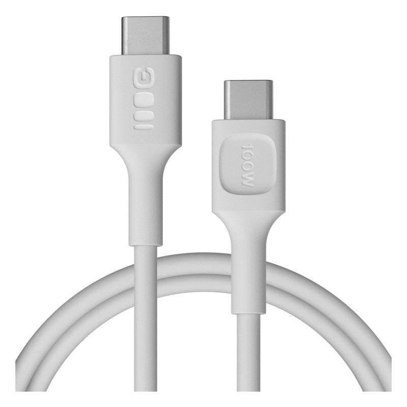 Kabel Usb-C-Usb-C Powerflex 100w Silikonowy 1.2m Bialy