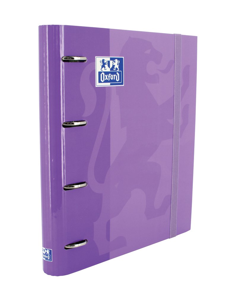 Oxford Carpeta 4 Anillas Classic Europeanbinder C/ Recambio 100h 5x5 A4+ Malva