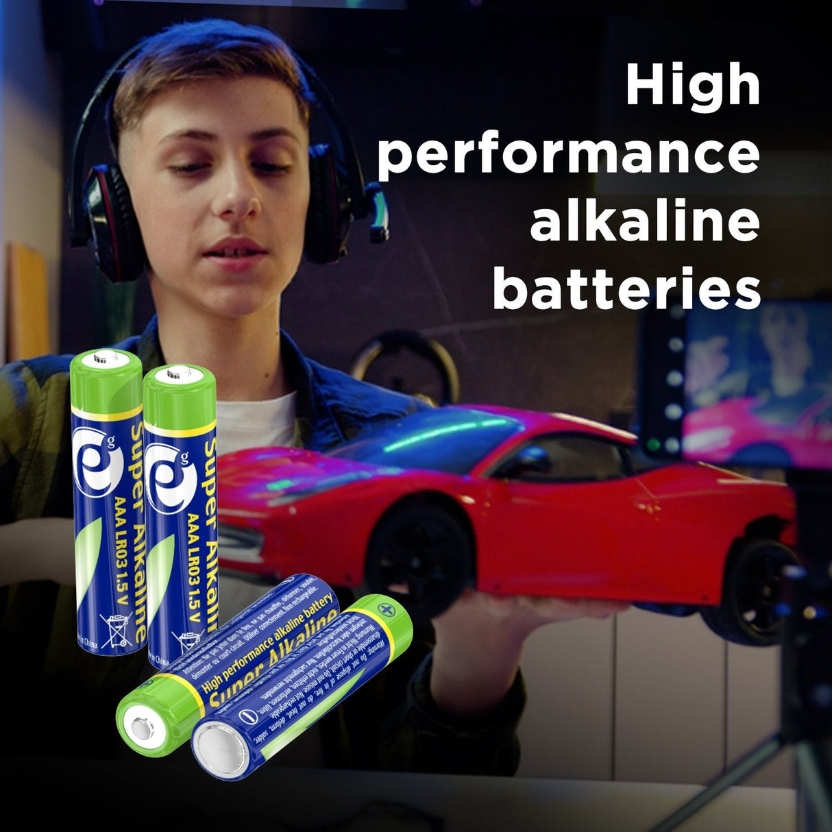 EAN 8716309104333 - Gembird Battery Set alkaline ENERGENIE EG-BA-AAA4-01 x 4 - Batterie - Micro (AAA) Batería de un solo uso imagen 2