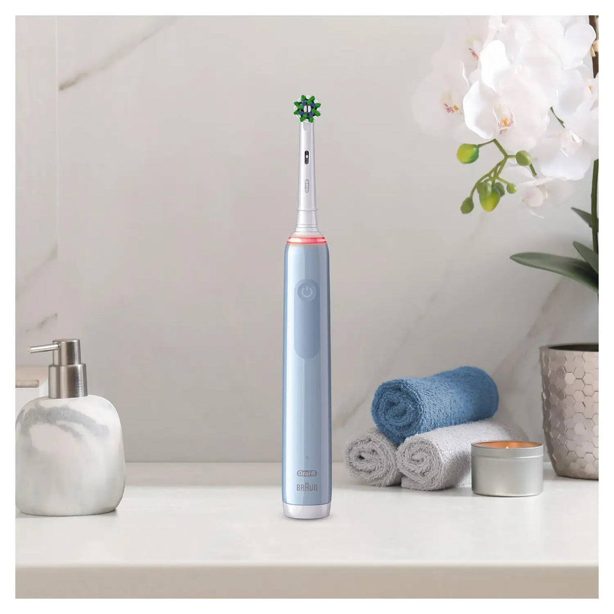 EAN 8006540759752 - Oral-B Pro 3 3000 Cross Adulto Cepillo dental oscilante Azul imagen 3