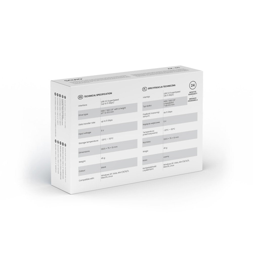 Savio Carcasa Externa Para Hdd/Sdd De 2,5", Usb 3.0, Ak-65