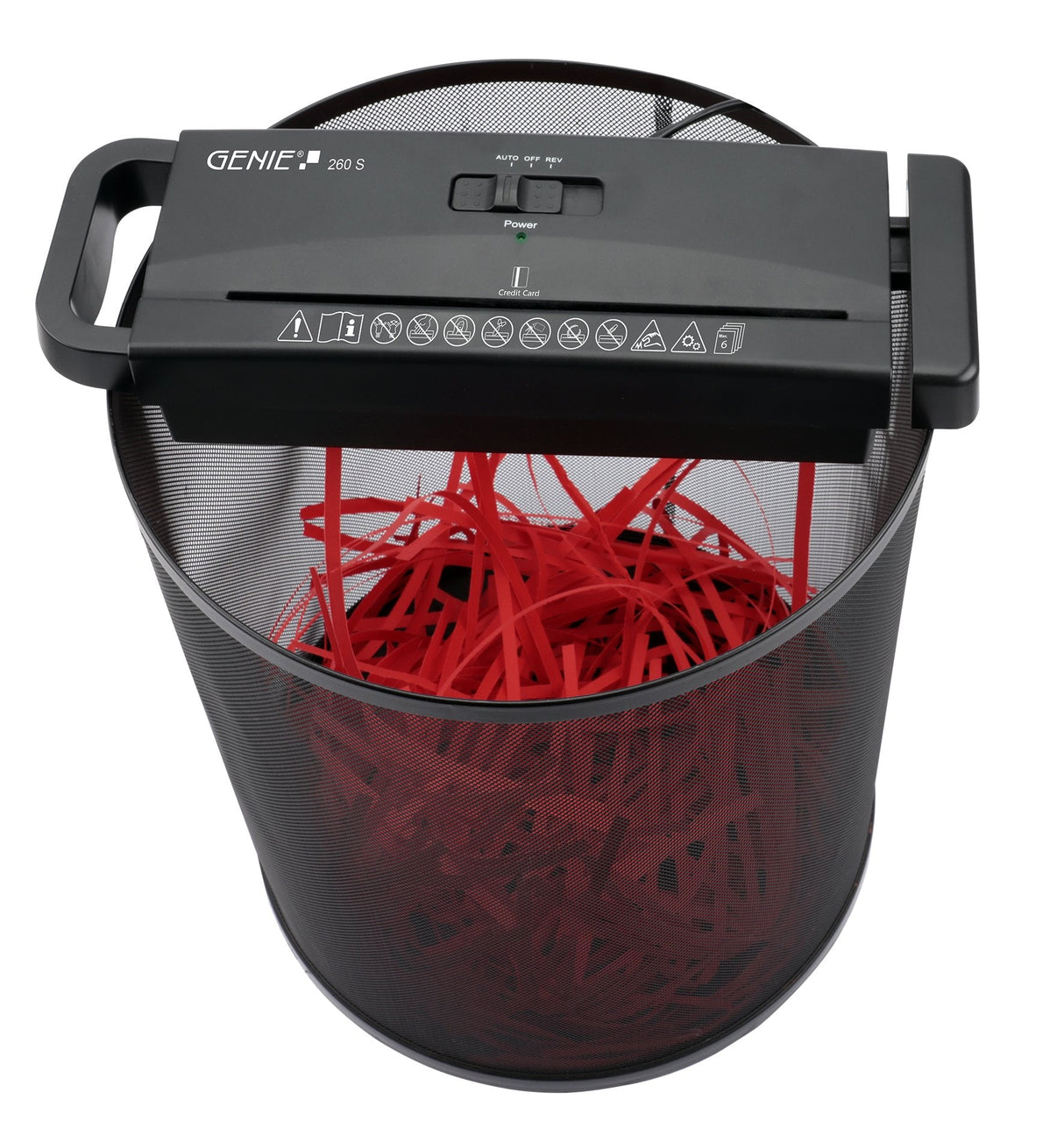 Genie 260 S Triturador De Papel Corte En Tiras 73 Db Negro