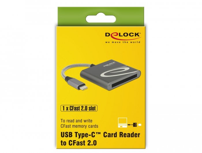Delock Usb Type-C Card Reader Für Cfast 2.0 Speicherkarten