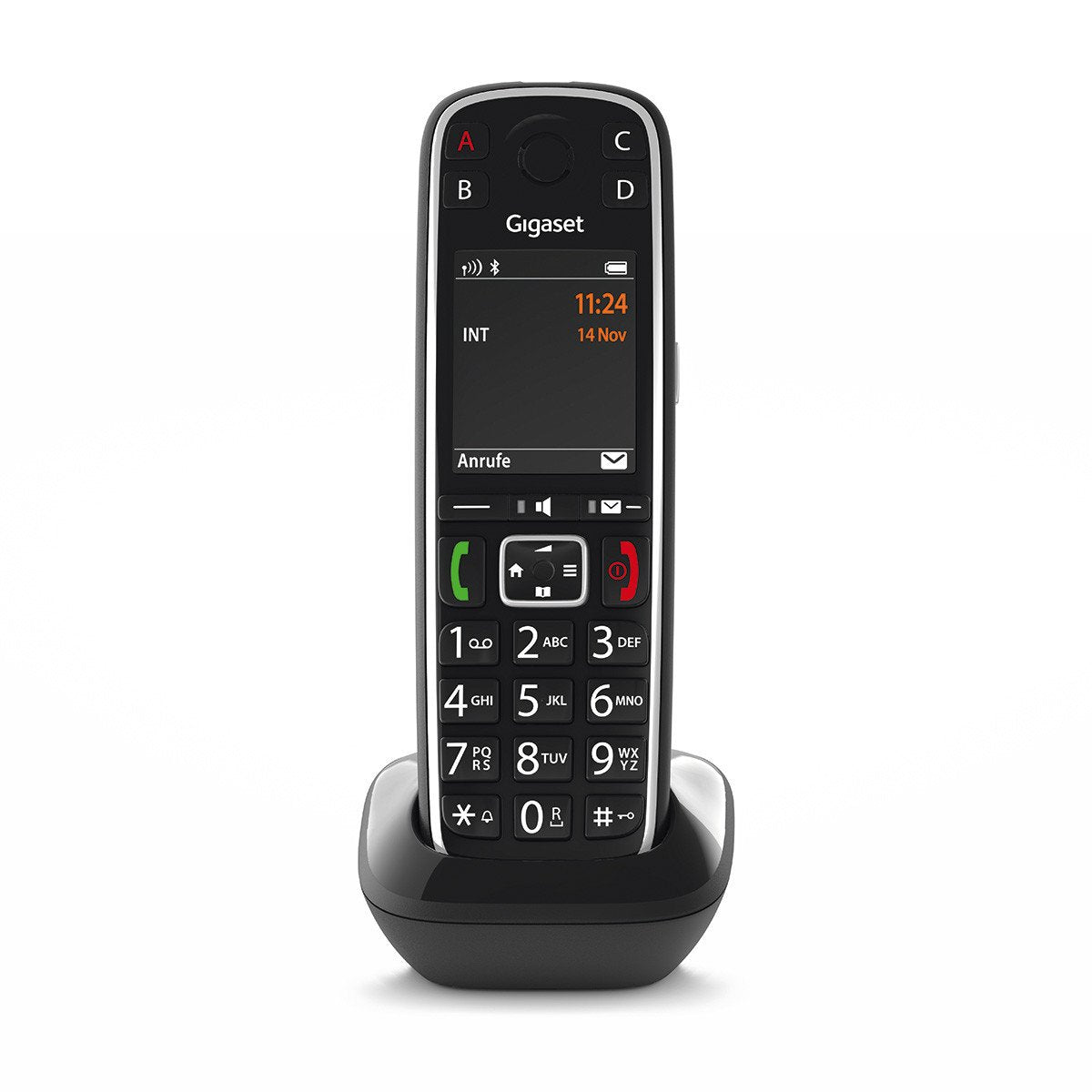 Gigaset E720hx Teléfono Dect/Analógico Negro Identificador De Llamadas