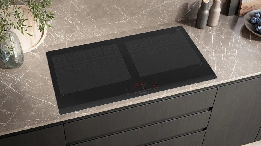 Siemens Ex275hxc1e Hobs Aluminio, Negro Integrado 90 Cm Con Placa De Inducción 4 Zona(S)