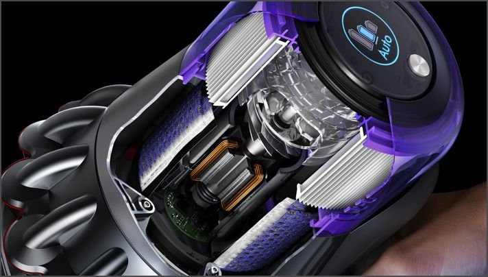 EAN 5025155090121 - Dyson V11 Fluffy Aspiradora escoba 2 en 1 Batería Secar Sin bolsa Níquel, Rojo imagen 9