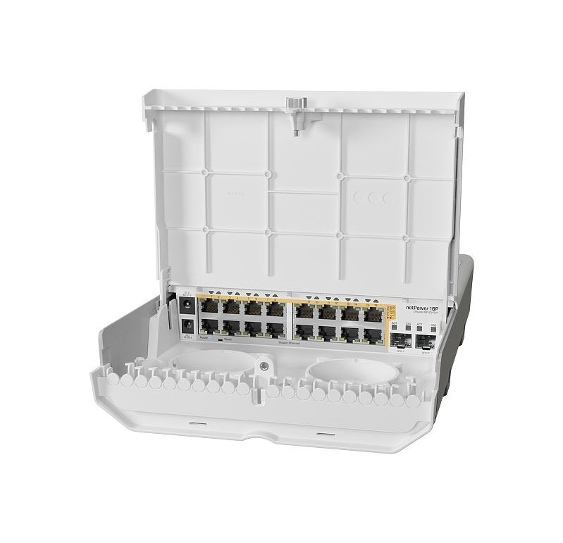 EAN 4752224002174 - Mikrotik netPower 16P L2/L3 Gigabit Ethernet (10/100/1000) Energía sobre Ethernet (PoE) Blanco imagen 2