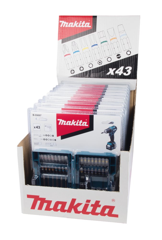 EAN 0088381481359 - Makita B-55697 punta de destornillador 43 pieza(s) imagen 3