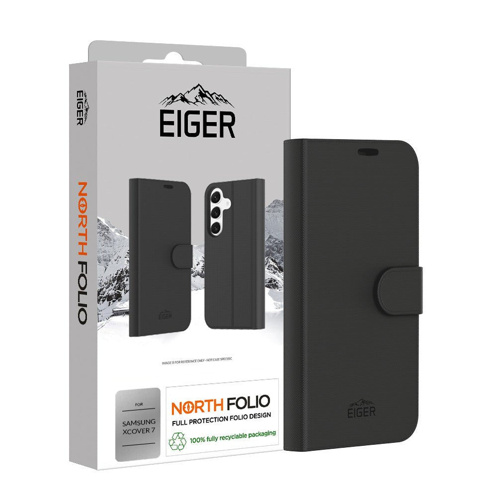 Eiger North Folio Case Galaxy Xcover7 Schwarz