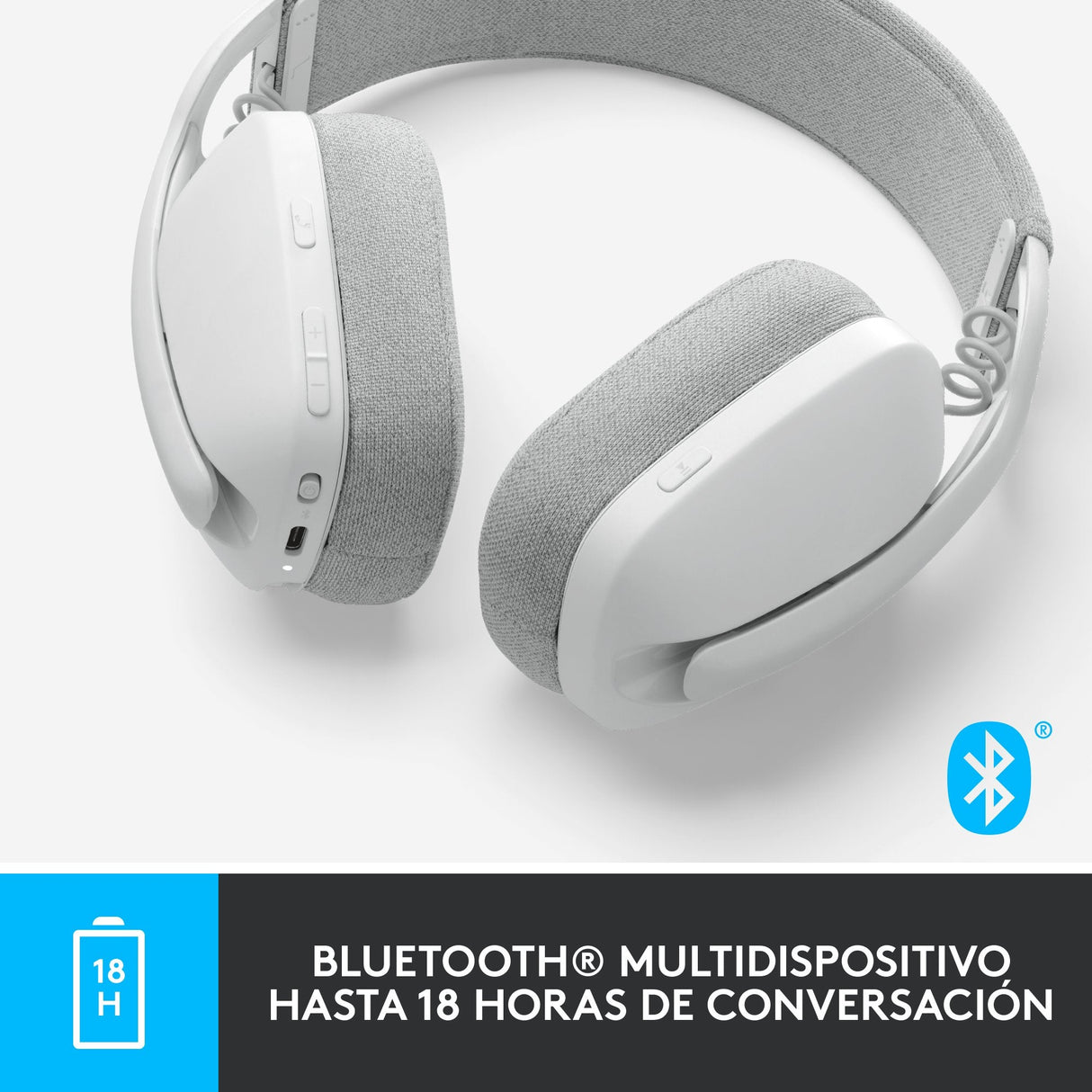 EAN 5099206103948 - Logitech 981-001219 auricular y casco Auriculares Inalámbrico Diadema Llamadas/Música Bluetooth Blanco imagen 13