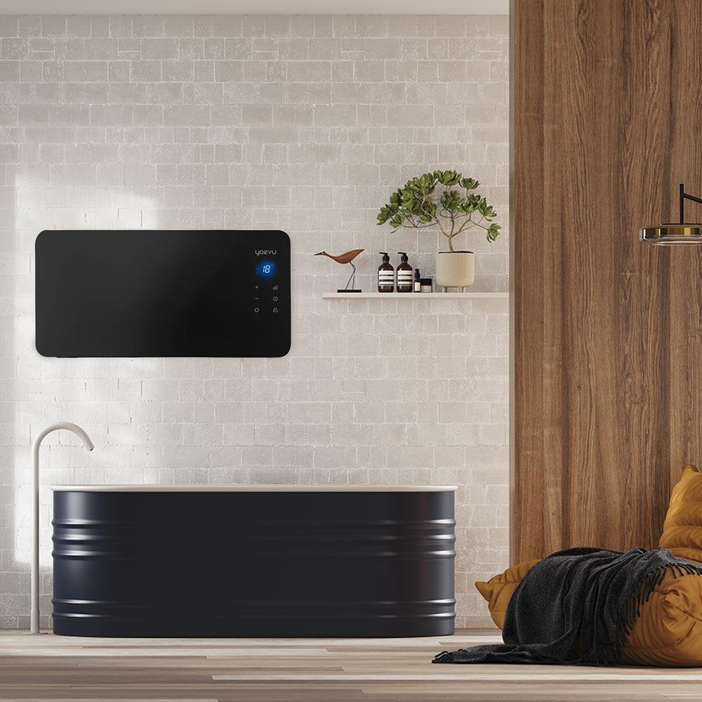 EAN 8436583237991 - Yoevu YV-1500GB calefactor eléctrico Interior Negro 1500 W Calefactor eléctrico de cuarzo imagen 4