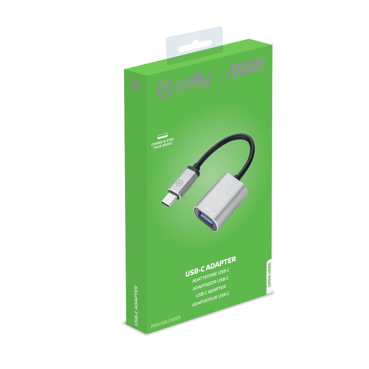 EAN 8021735749882 - Celly PROUSBCUSBDS cable USB USB 3.2 Gen 1 (3.1 Gen 1) USB C USB A Plata imagen 4