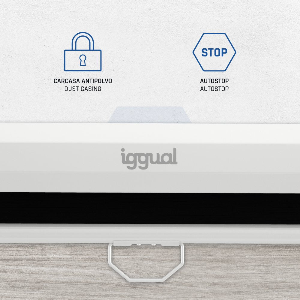 Iggual Pantalla Manual 16:9 92" 203x114 Cm