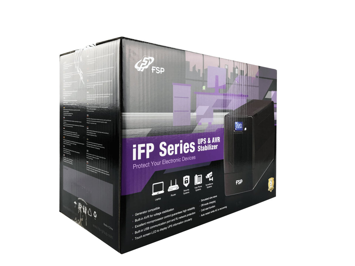 EAN 4713224522307 - FSP iFP 600 sistema de alimentación ininterrumpida (UPS) Línea interactiva 0,6 kVA 360 W 2 salidas AC imagen 5