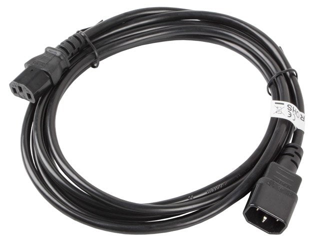 Lanberg Cable Alargador De Alimentacion 3 Metros Ca-C13e-11cc-0030-Bk Conectores Iec320 C13 / Iec320 C14