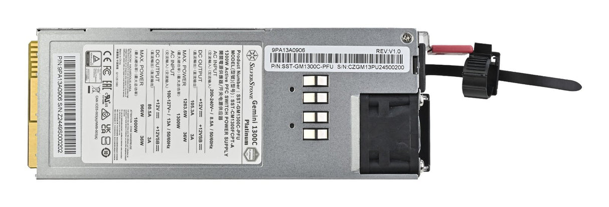 Silverstone Gemini 1300c Platinum, Fuente De Alimentación Para Pc 1300 Vatios Sst-Gm1300c-Pf