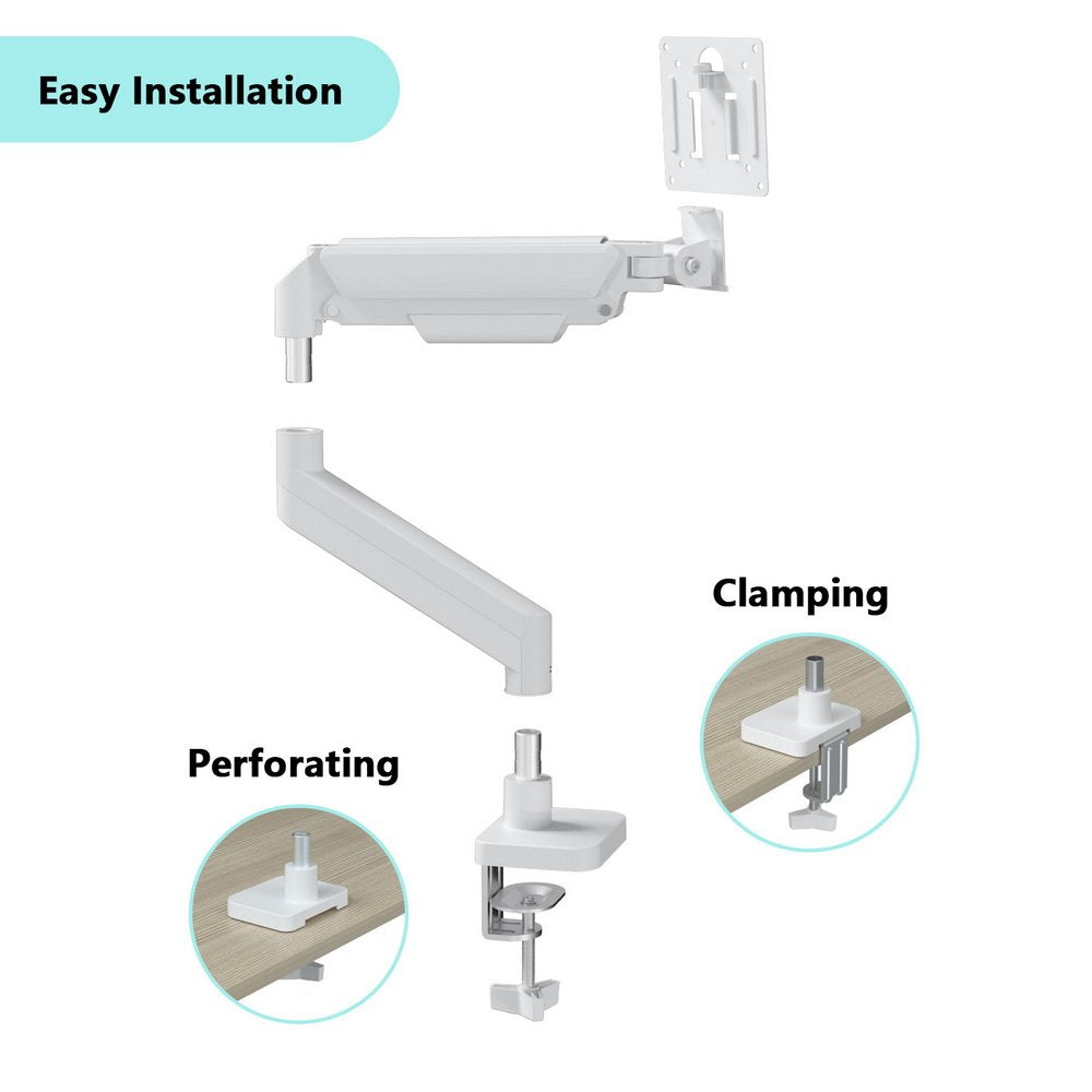 EAN 8716309135436 - Gembird MA-DA1-04-W soporte para monitor 81,3 cm (32") Escritorio Blanco imagen 20