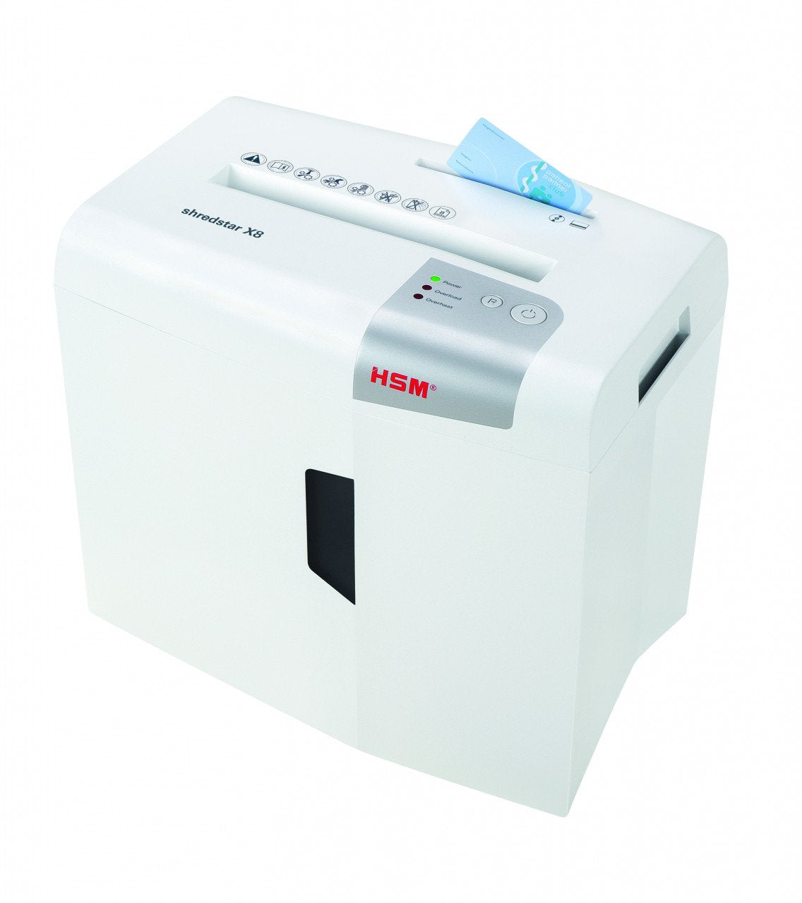 EAN 4026631057738 - HSM X8 triturador de papel Corte en partículas 58 dB 22 cm Plata, Blanco imagen 4