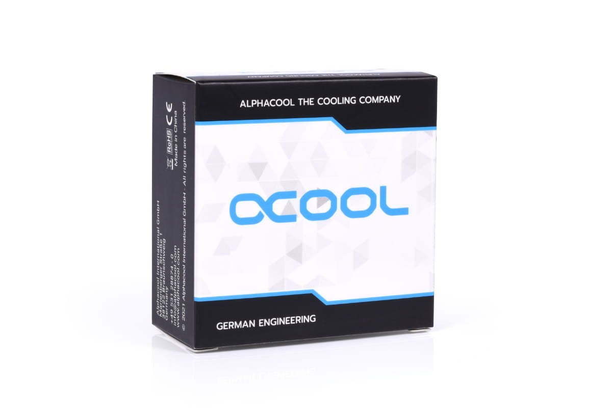 Alphacool Eiszapfen Conector L 45° G1/4 Hembra A G1/4 Hembra - Negro, Conexión Negro 17592