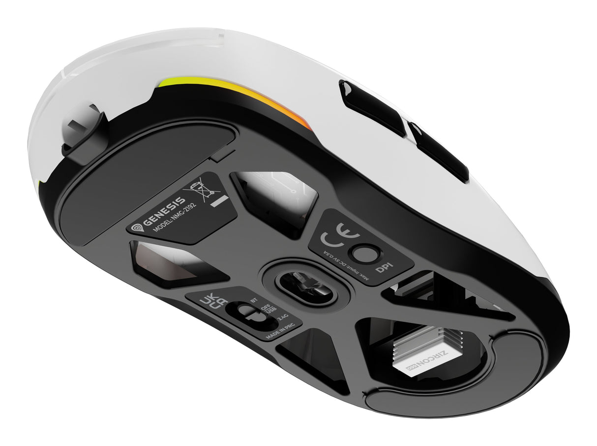 EAN 5901969444834 - GENESIS Zircon 660 ratón Juego mano derecha RF Wireless + Bluetooth + USB Type-A Óptico 12000 DPI imagen 10