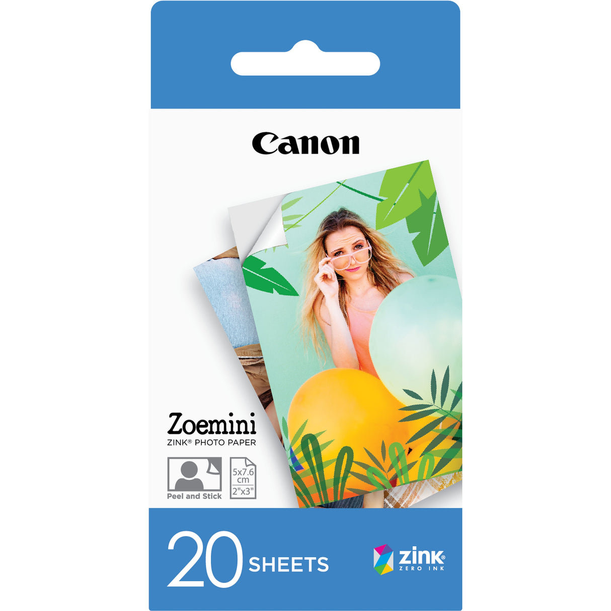 Papel Fotografico Canon Zp-2030 20 Hojas Zink Para Zoemini