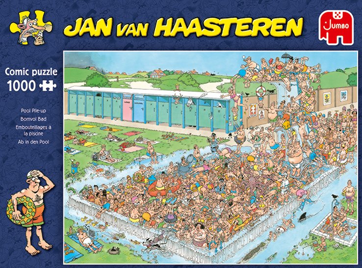 Jumbo Jan Van Haasteren Ab In Den Pool Pool Pile-Up Pileup 1000 Teile Puzzle (20039)