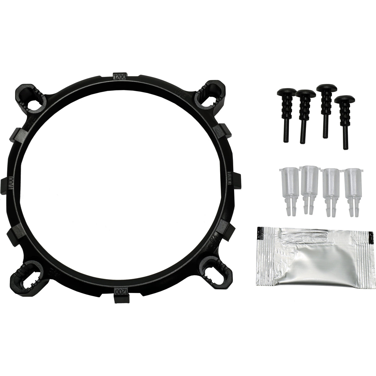 EAN 4260455649117 - Inter-Tech 4P90 Bulk Procesador Refrigerador de aire 9,2 cm Negro 1 pieza(s) imagen 3
