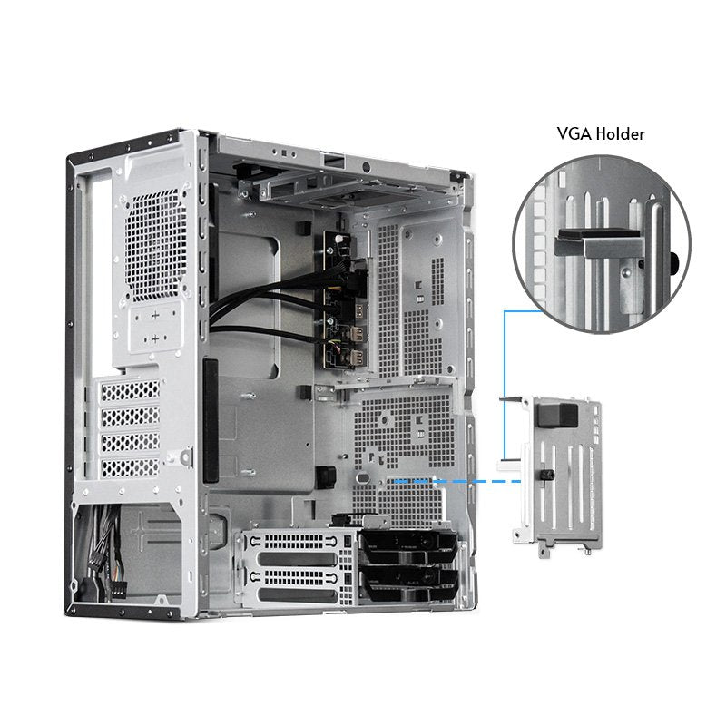 EAN 0753263078889 - Chieftec Midi Tower BS-20B-OP, Schwarz o.NT Negro imagen 5