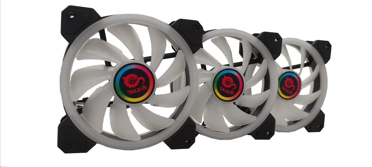 Talius Iris Spectrum Argb/Cronos - Kit De 3 Ventiladores 120 Mm Color Negro