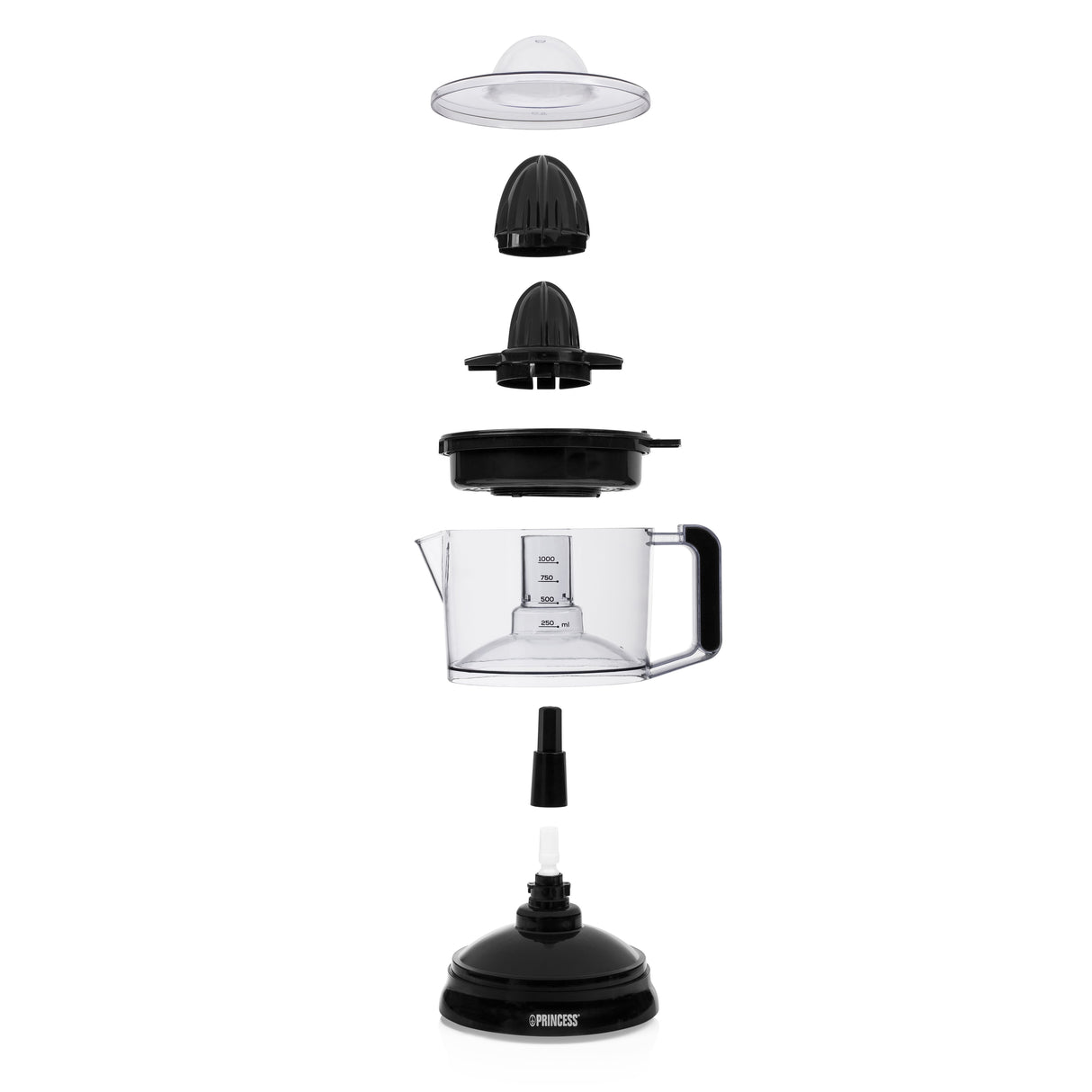 EAN 8713016068453 - Princess 201004 prensa de cítricos eléctricos 1 L 25 W Negro, Transparente imagen 5