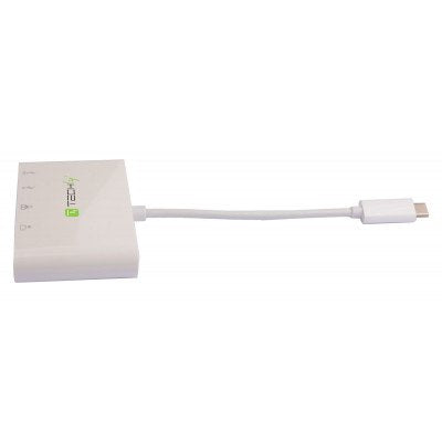 Hub Techly Iadap Usb31-Dock1 De Interfaz Usb 3.2 Gen 1 (3.1 Gen 1) Type-C 5000 Mbit/S Blanco