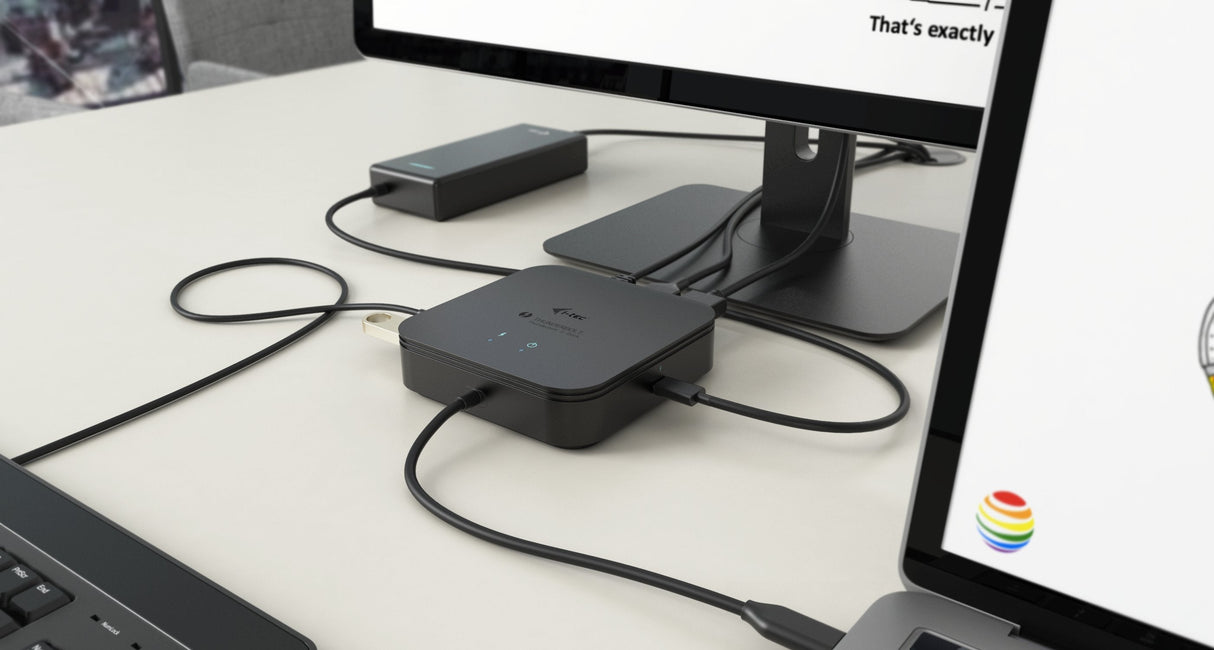 I-Tec Thunderbolt 3 Travel Dock Dual 4k Display 1x Dp 1x Hdmi 1x Glan 1x Usb 3.1 Gen2 1x Usb 2.0 1x Audio/Mic Jack 1x 60w Usb-C Pd
