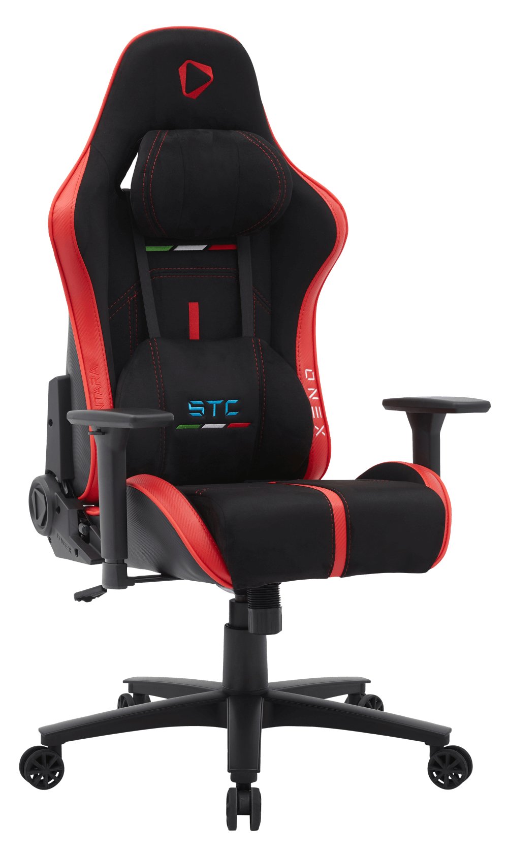 Silla Gaming Onex Stc Alcantara L Series - Negro Rojo