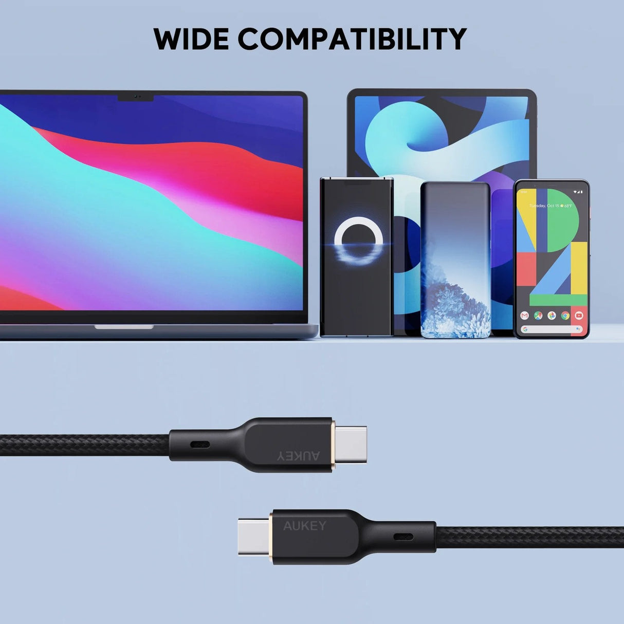 EAN 0689323785308 - AUKEY CB-KCC101 cable USB USB 3.2 Gen 1 (3.1 Gen 1) USB C Negro imagen 4